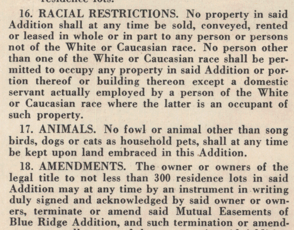 Understanding Restrictive Covenants Racial Restrictive Covenants Project